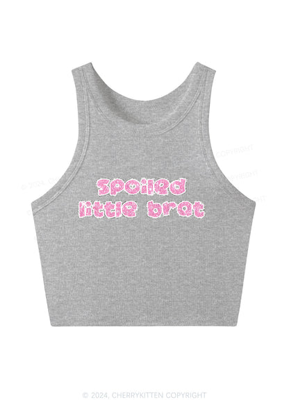 Spoiled Little Brat Y2K Crop Tank Top Cherrykitten