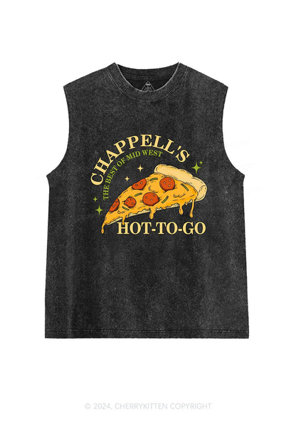 Hot To Go Pizza Y2K Washed Tank Cherrykitten