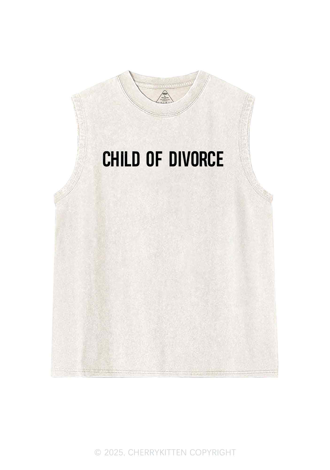 Child Of Divorce Y2K Washed Tank Cherrykitten