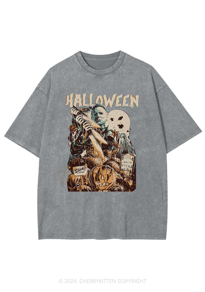 Halloween Killer Y2K Washed Tee Cherrykitten