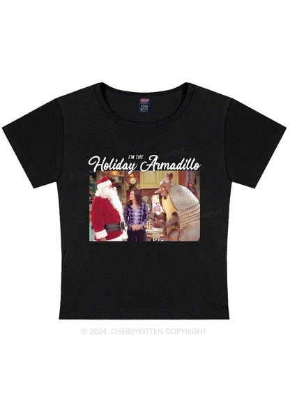 Christmas Holiday Y2K Baby Tee Cherrykitten