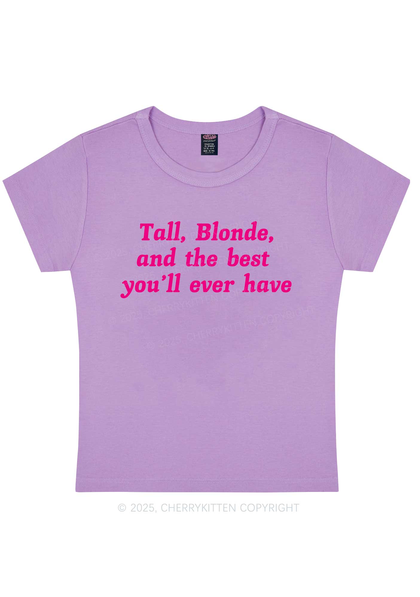 Best Tall Blonde Y2K Baby Tee Cherrykitten