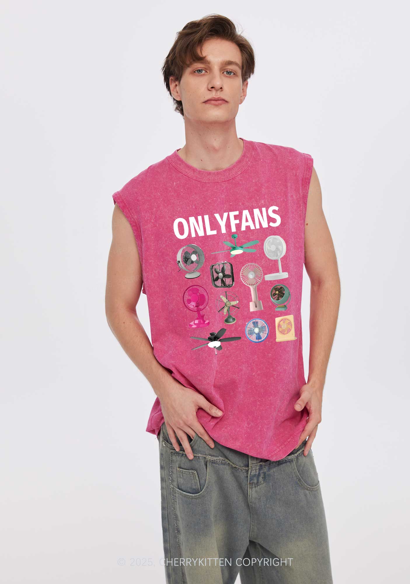 Onlyfans Y2K Washed Tank Cherrykitten