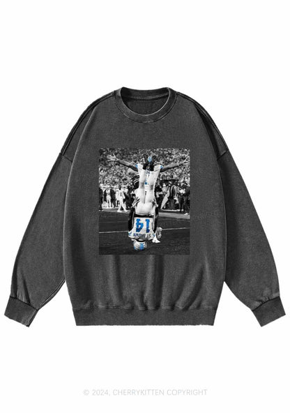 Headstand Celebration Y2K Super Bowl Washed Sweatshirts Cherrykitten