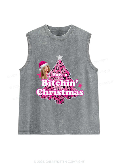 Christmas Bxxchin Y2K Washed Tank Cherrykitten