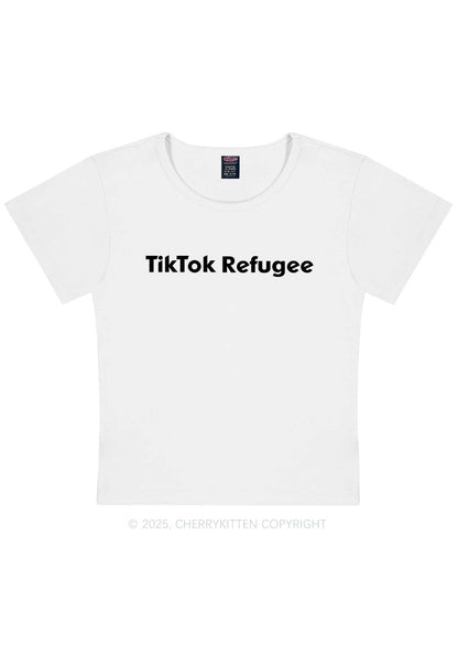 TT Refugee Y2K Baby Tee Cherrykitten