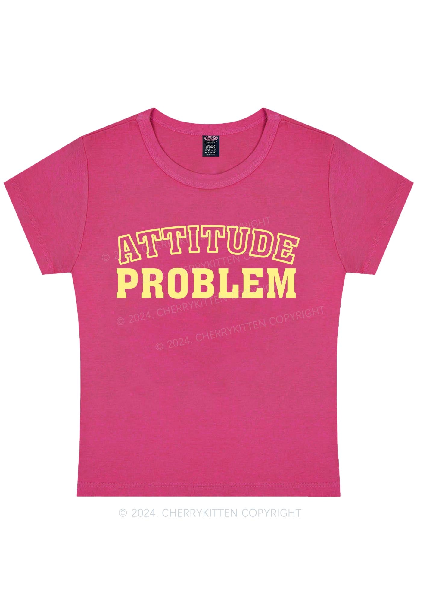 Attitude Problem Y2K Baby Tee Cherrykitten