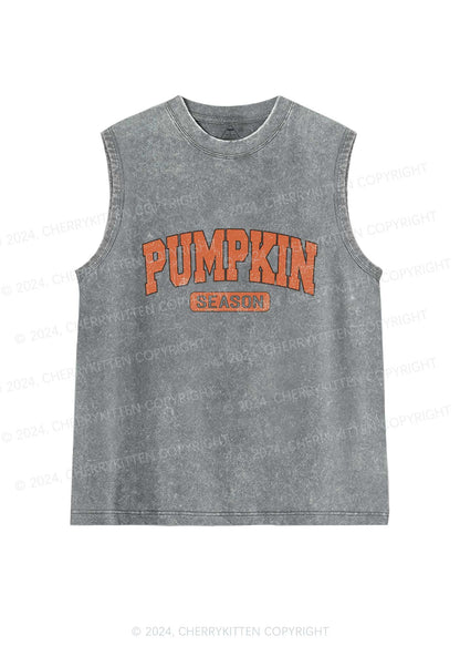 Halloween Pumpkin Season Y2K Washed Tank Cherrykitten