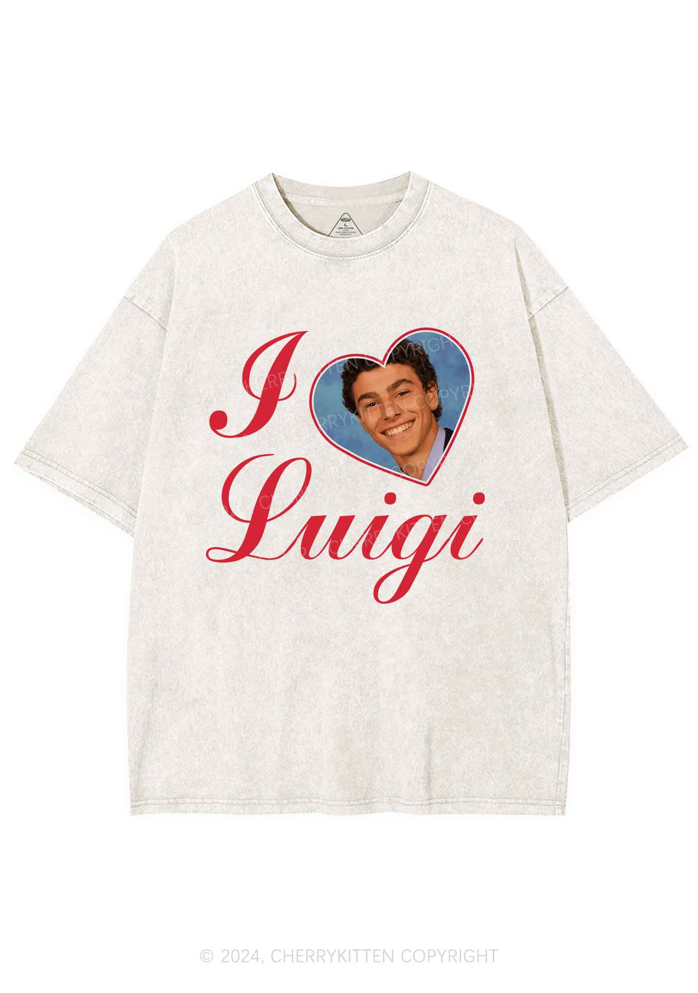 I Love Luigi Y2K Washed Tee Cherrykitten