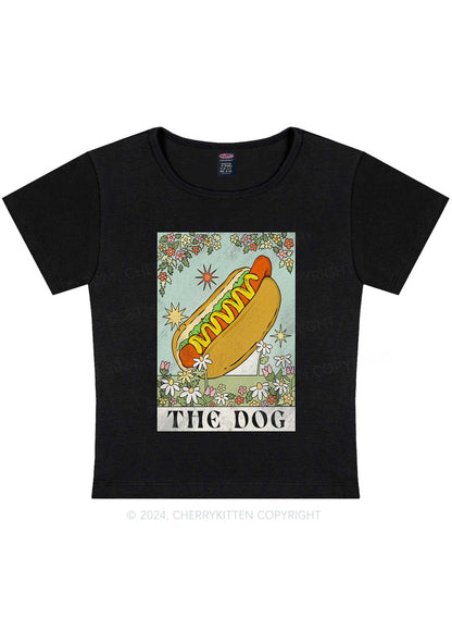 The Hot Dog Y2K Baby Tee Cherrykitten