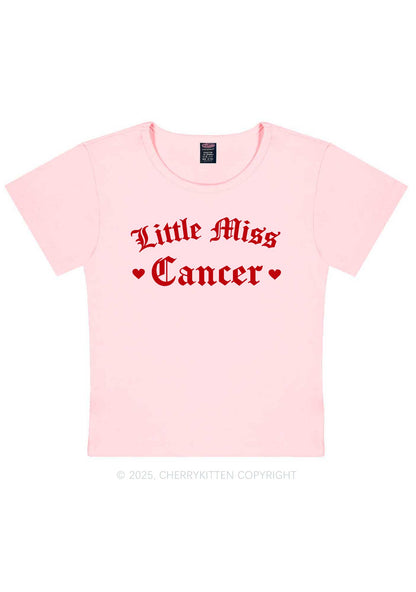 Custom Zodiac Little Miss Y2K Baby Tee Cherrykitten