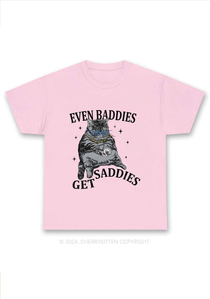 Even Baddies Get Saddies Y2K Chunky Shirt Cherrykitten