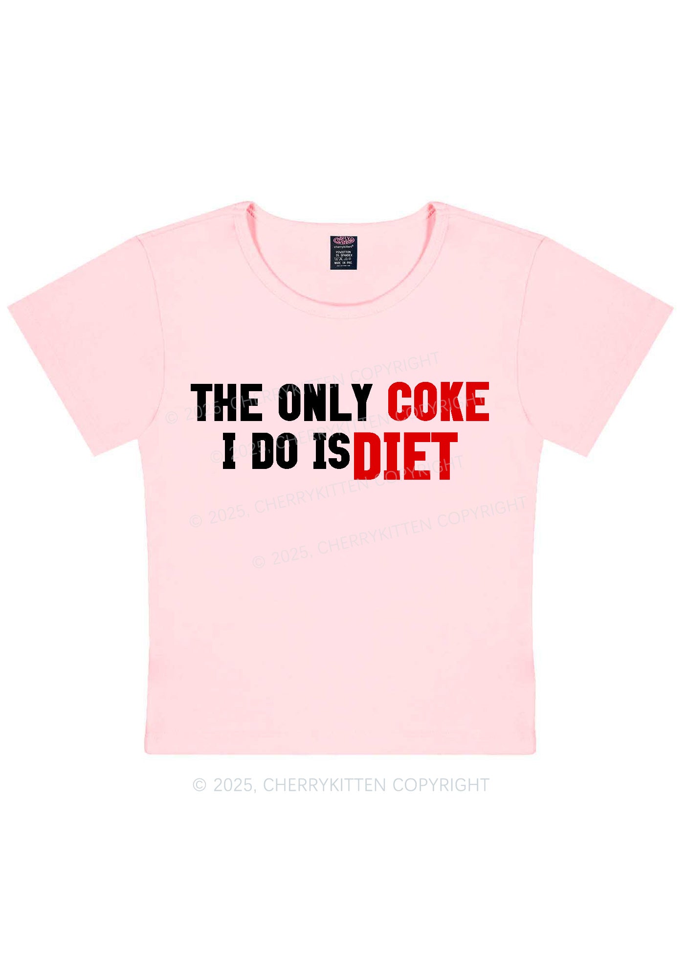 Coke Diet Y2K Baby Tee Cherrykitten