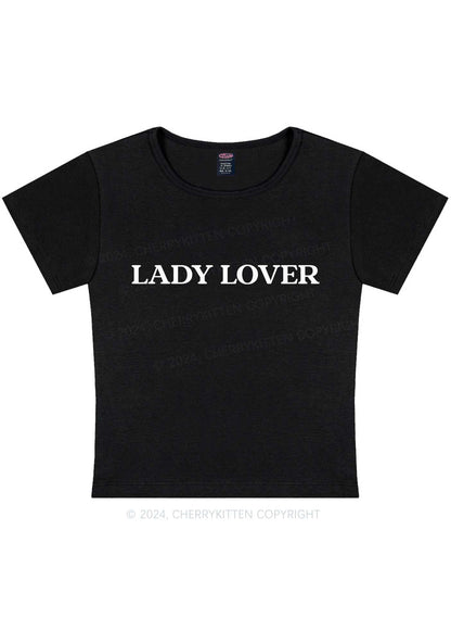 Lady Lover Y2K Baby Tee Cherrykitten