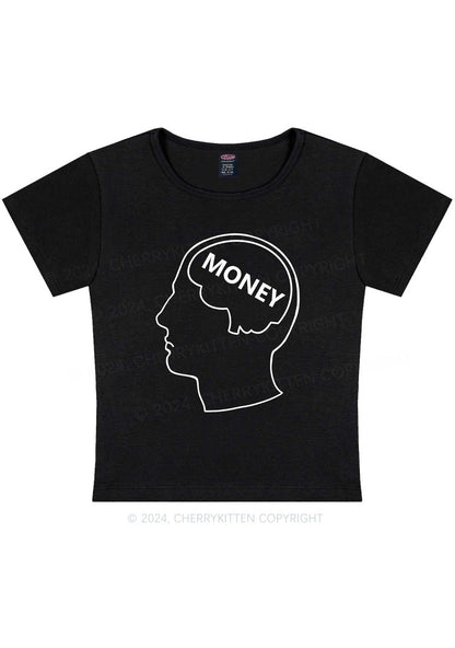 Money Mind Y2K Baby Tee Cherrykitten