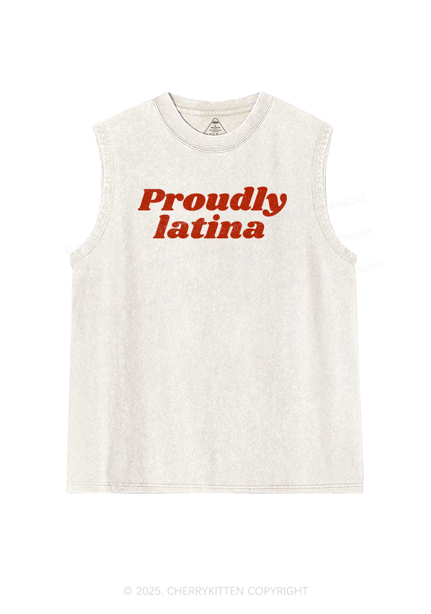 Proudly Latina Y2K Washed Tank Cherrykitten