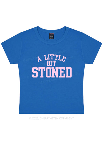 A Little Bit Stoned Y2K Baby Tee Cherrykitten