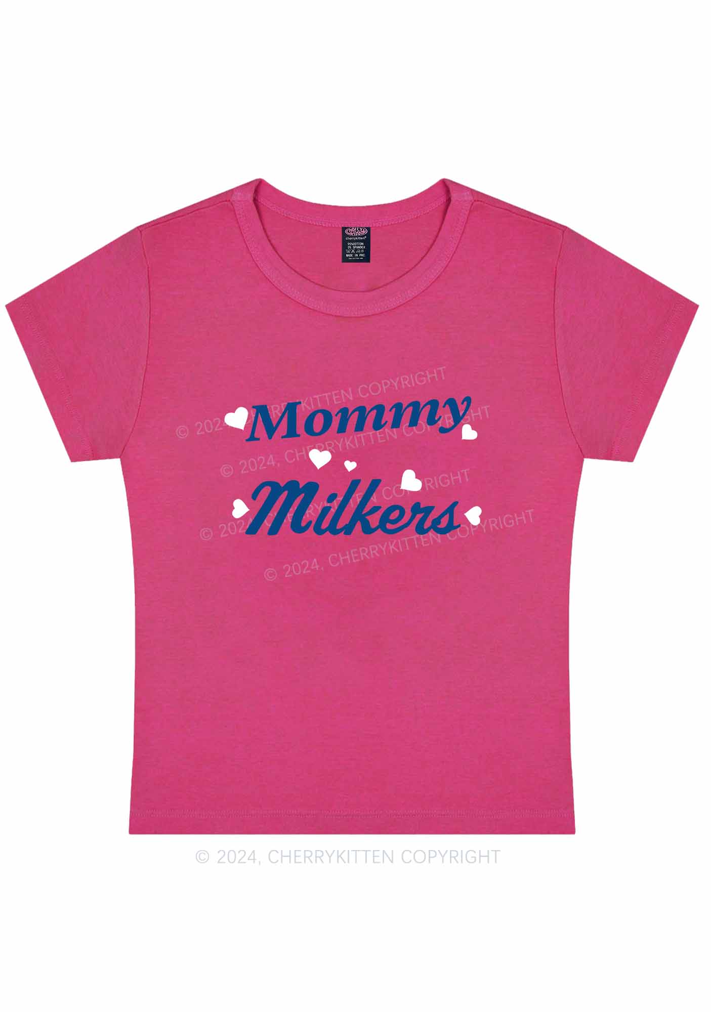 Mommy Milkers Y2K Baby Tee Cherrykitten