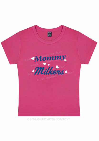 Mommy Milkers Y2K Baby Tee Cherrykitten