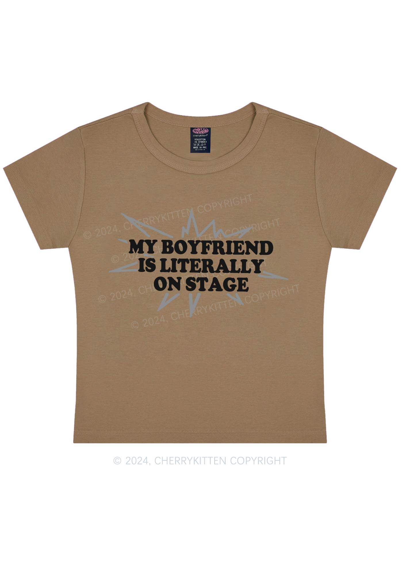 My Boyfriend On Stage Y2K Baby Tee Cherrykitten