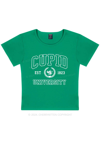 Cupid University Y2K Valentine's Day Baby Tee Cherrykitten