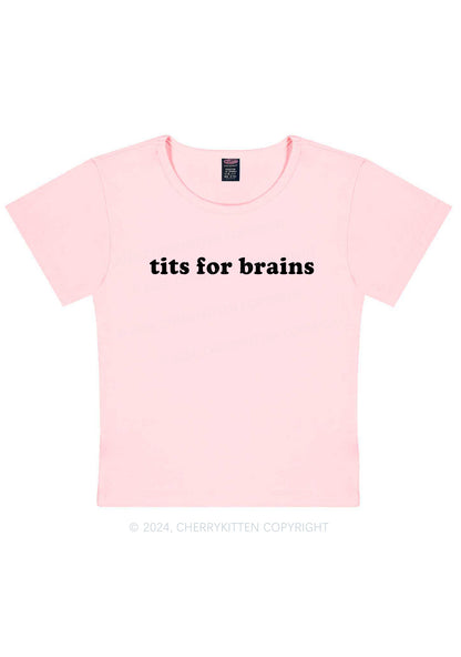 Txts For Brains Y2K Baby Tee Cherrykitten