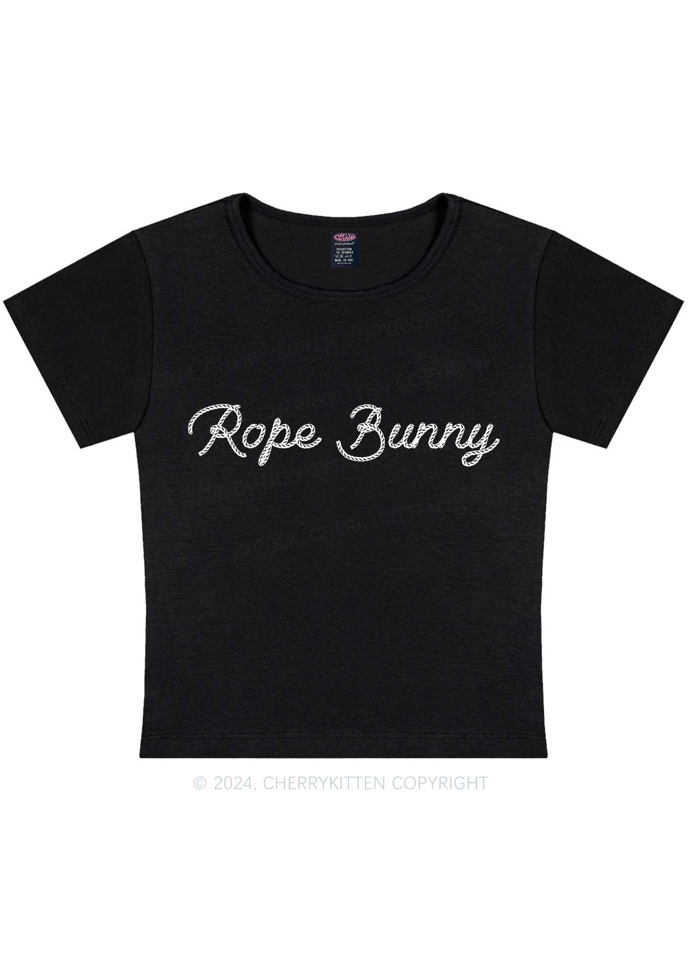 Rope Bunny Y2K Baby Tee Cherrykitten