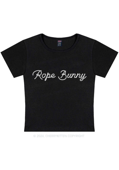 Rope Bunny Y2K Baby Tee Cherrykitten