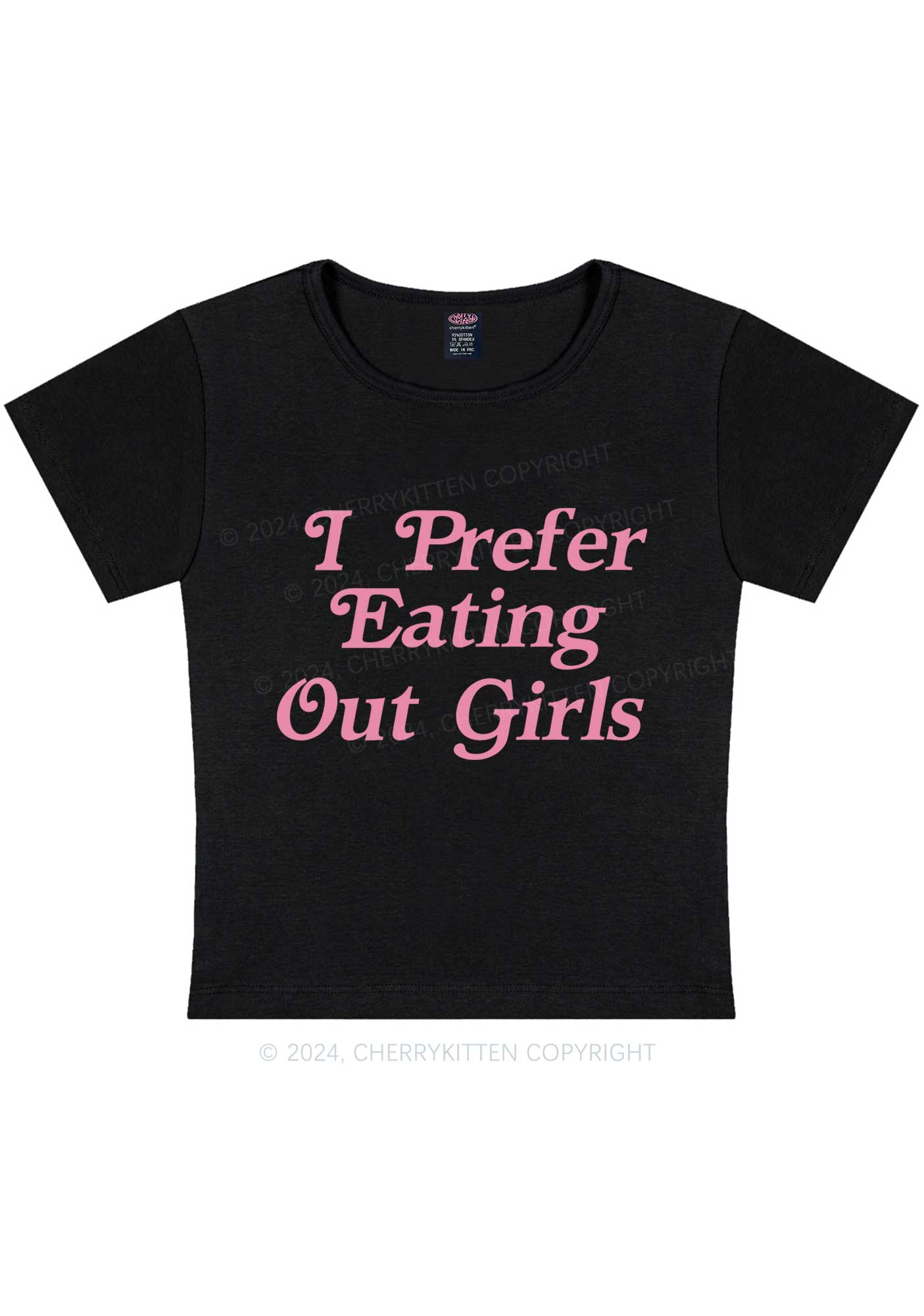 Eating Out Girls Y2K Baby Tee Cherrykitten