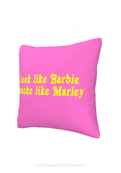 Smoke Like Marley Y2K Throw Pillow Cover Cherrykitten