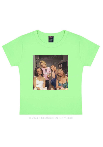 Girl Puzzled Y2K Baby Tee Cherrykitten