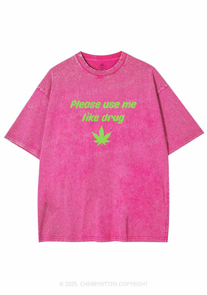 Please Use Me Y2K Washed Tee Cherrykitten