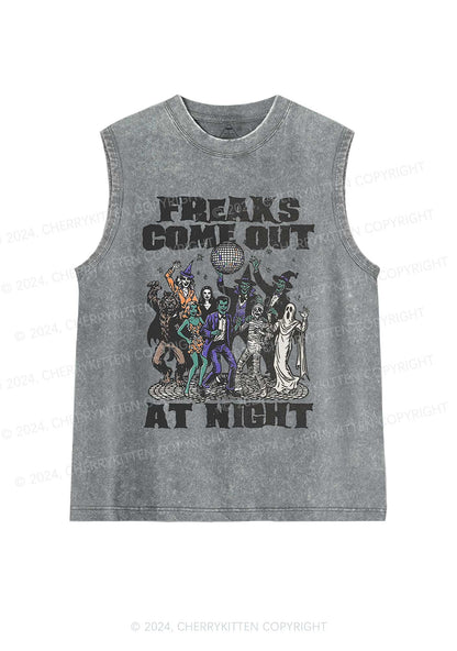 Halloween Freaks Come Out Y2K Washed Tank Cherrykitten