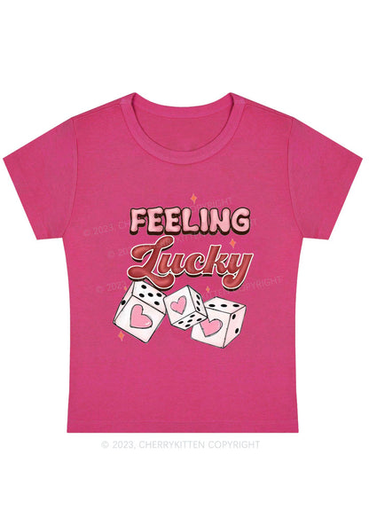 Curvy Feeling Lucky Dices Baby Tee Cherrykitten