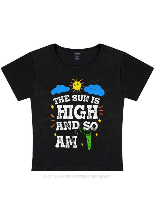 I Am High Y2K Baby Tee Cherrykitten