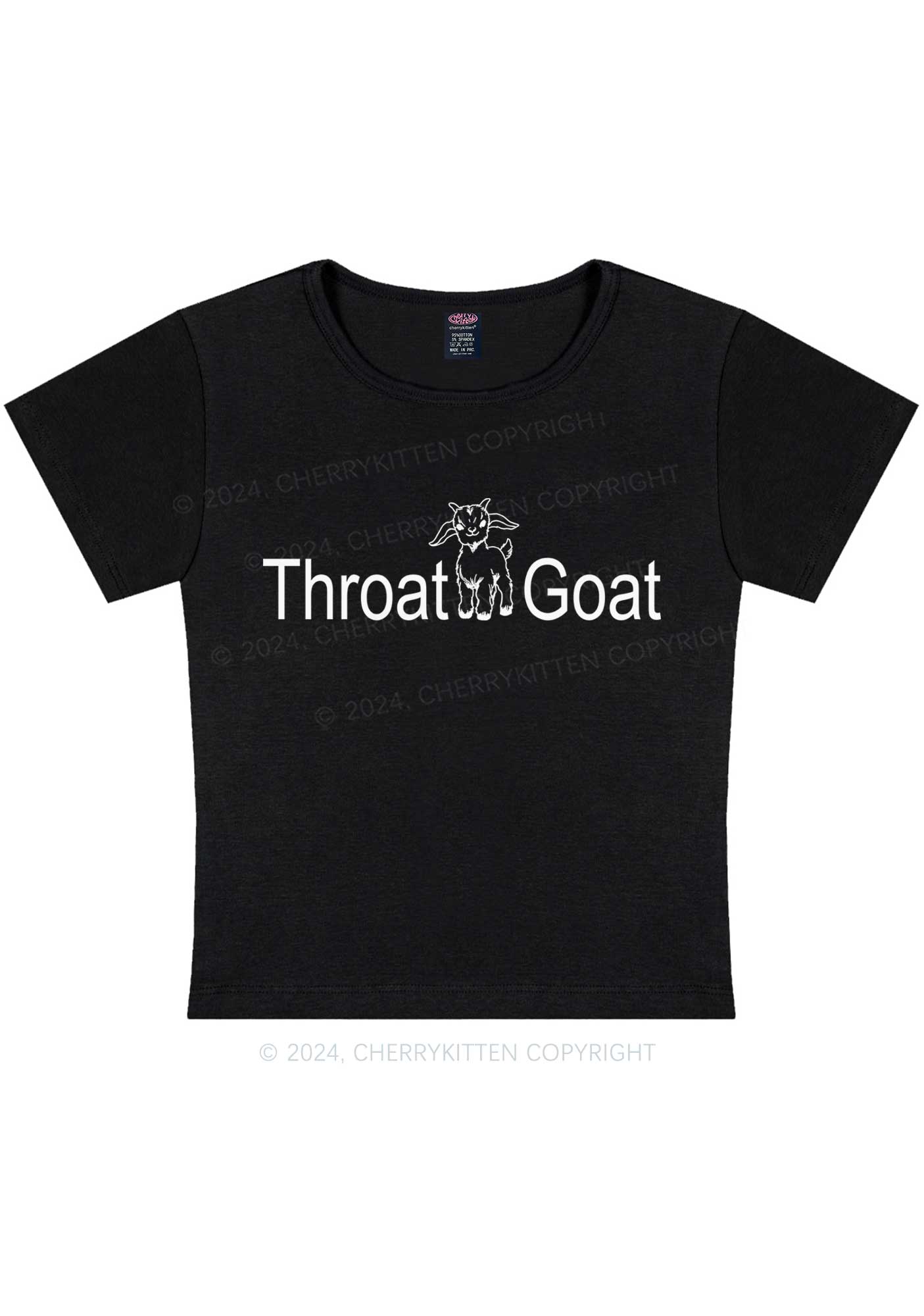 Throat Goat Y2K Baby Tee Cherrykitten