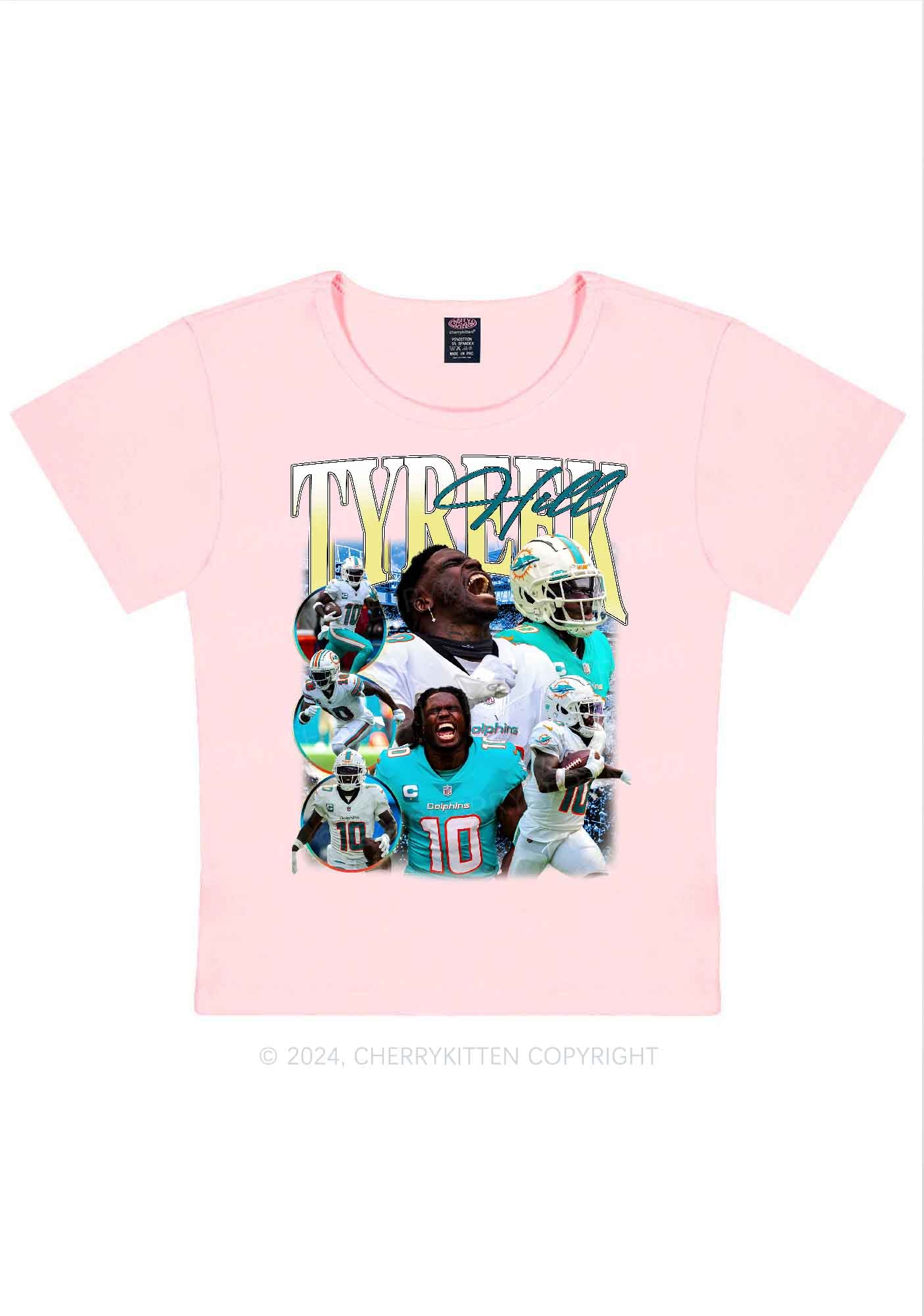 Yellow Hill Y2K Super Bowl Baby Tee Cherrykitten