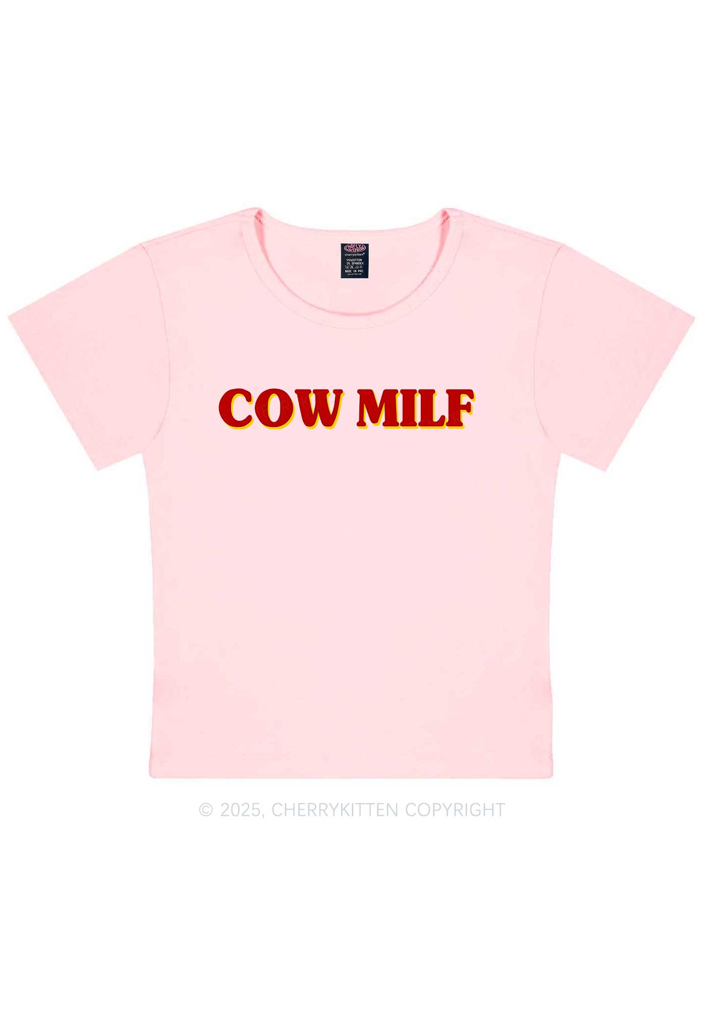 Cow Mxxf Y2K Baby Tee Cherrykitten