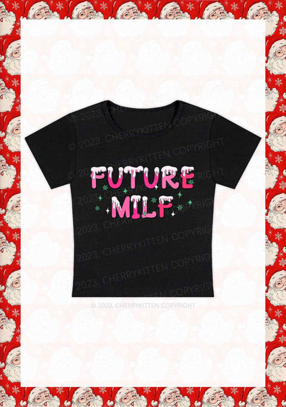 Snowflake Future Mxxf Christmas Y2K Baby Tee Cherrykitten