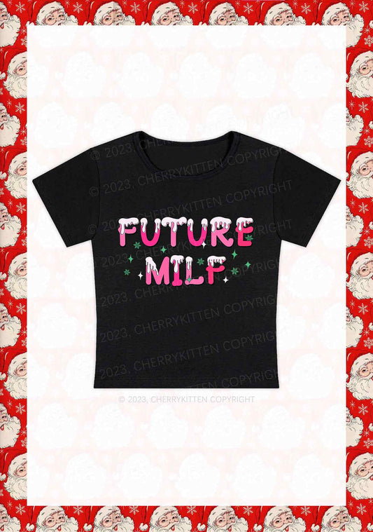 Snowflake Future Mxxf Christmas Y2K Baby Tee Cherrykitten