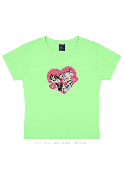 You Are So Purrty Y2K Valentine's Day Baby Tee Cherrykitten