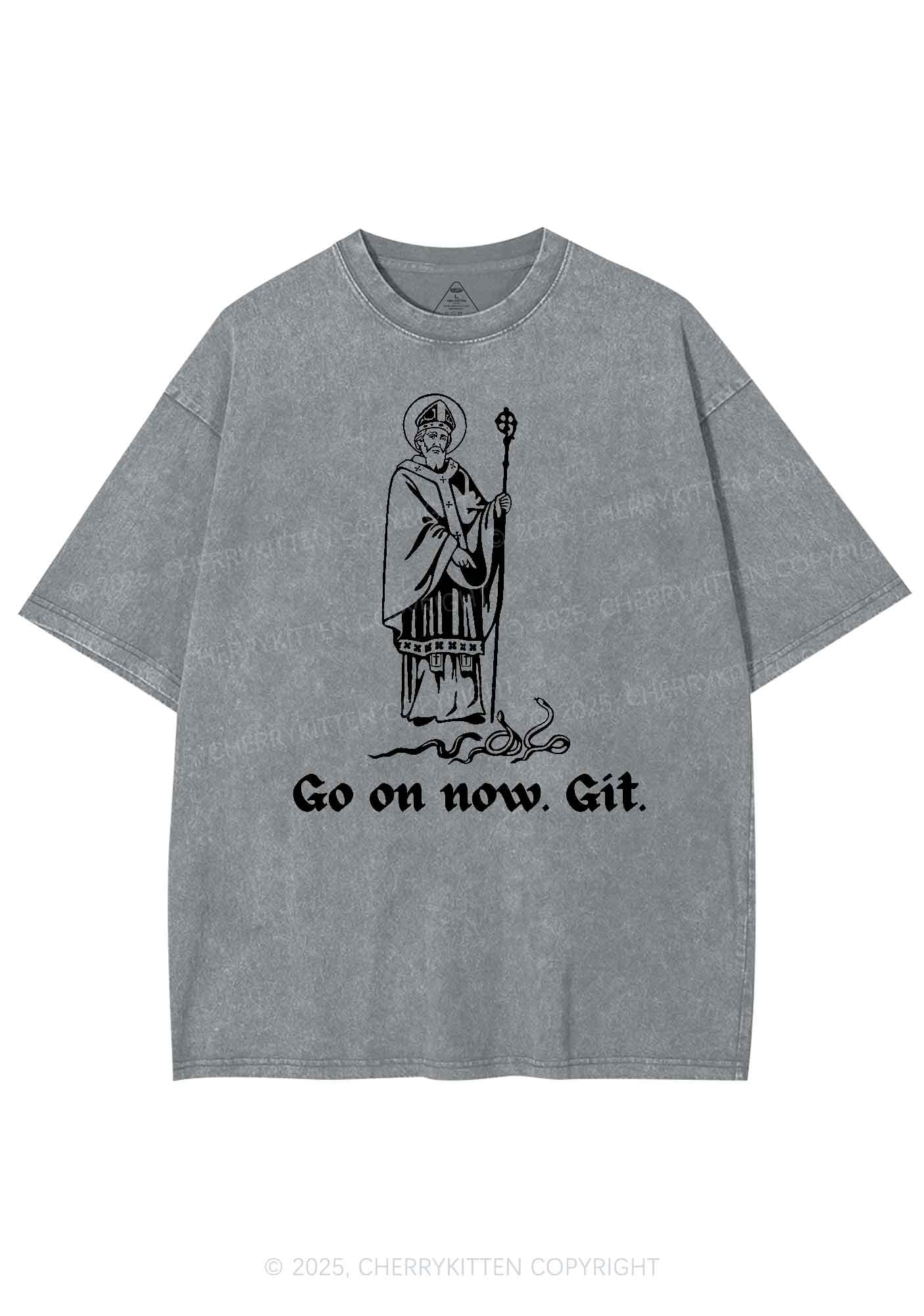 Go On Now Git St St Patricks Y2K Washed Tee Cherrykitten