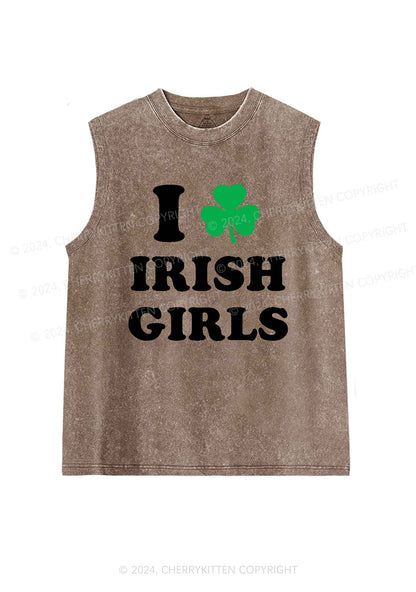 Irish Girls St Patricks Y2K Washed Tank Cherrykitten