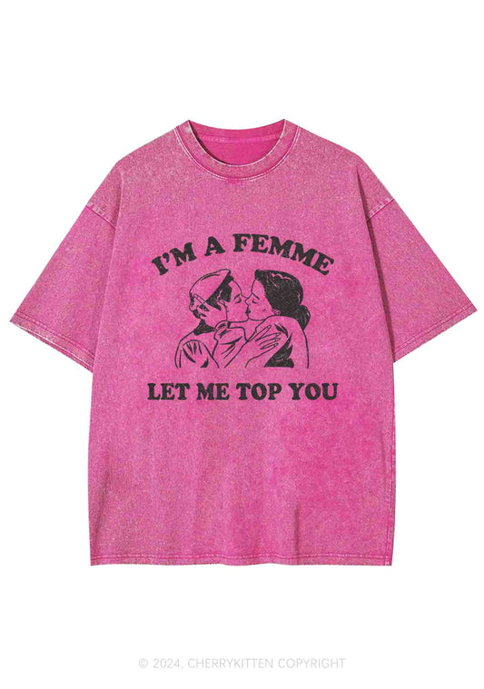 I'm A Femme Y2K Washed Tee Cherrykitten