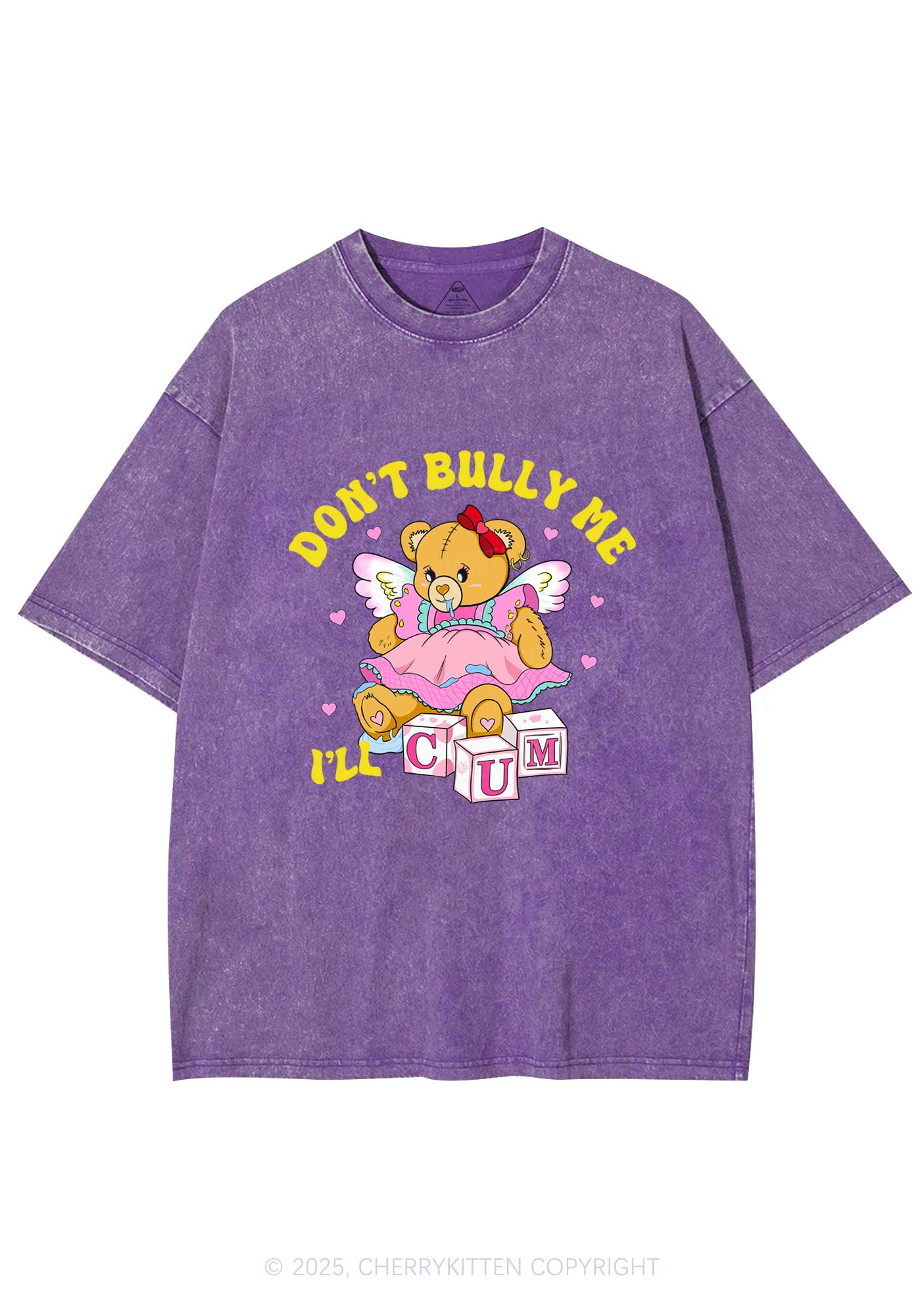 Dont Bully Bear Y2K Washed Tee Cherrykitten