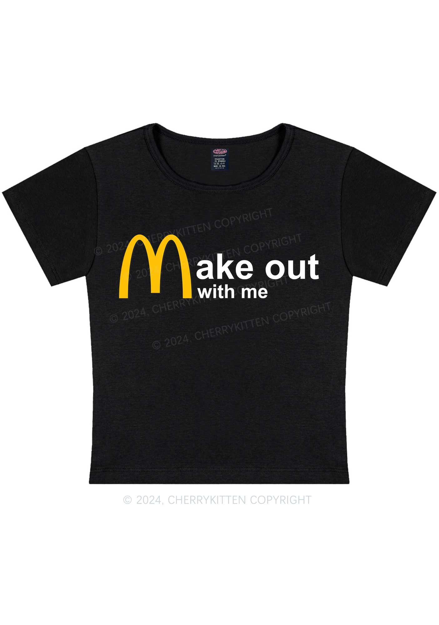 Make Out With Me Y2K Baby Tee Cherrykitten