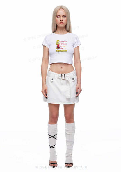 Hottest Shortie In Simulation Y2K Baby Tee Cherrykitten