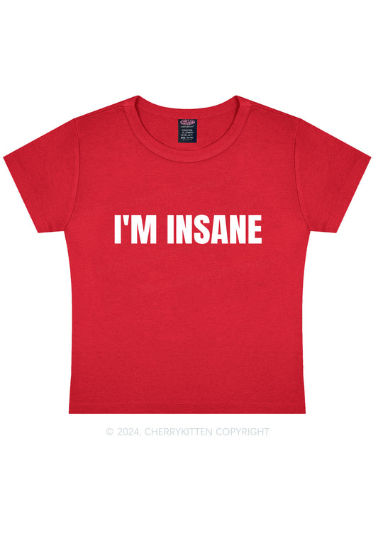 Im Insane Y2K Valentine's Day Baby Tee Cherrykitten