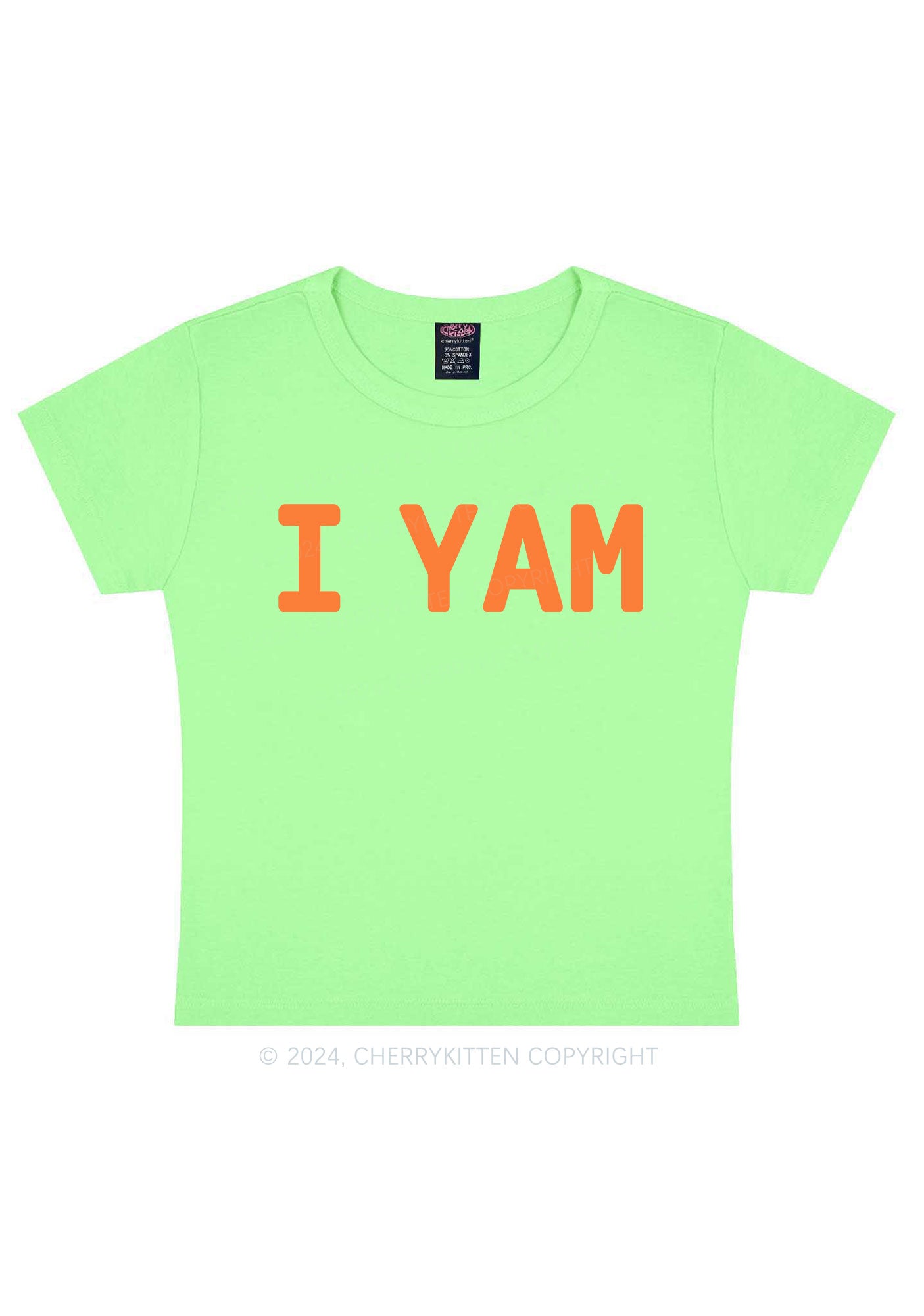 I Yam Y2K Valentine's Day Baby Tee Cherrykitten