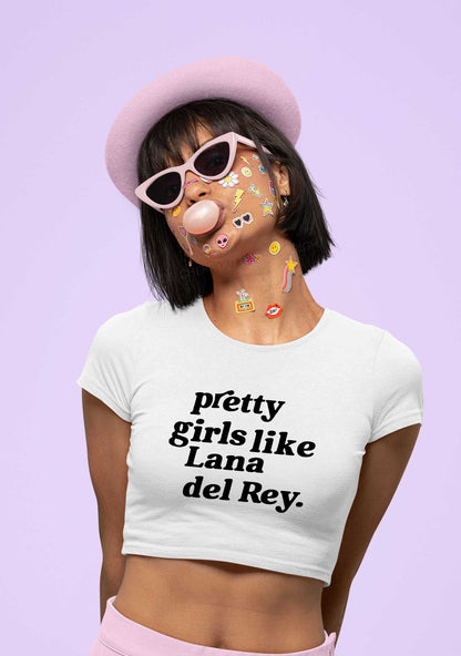 Pretty Girls Like LDR Y2K Baby Tee Cherrykitten